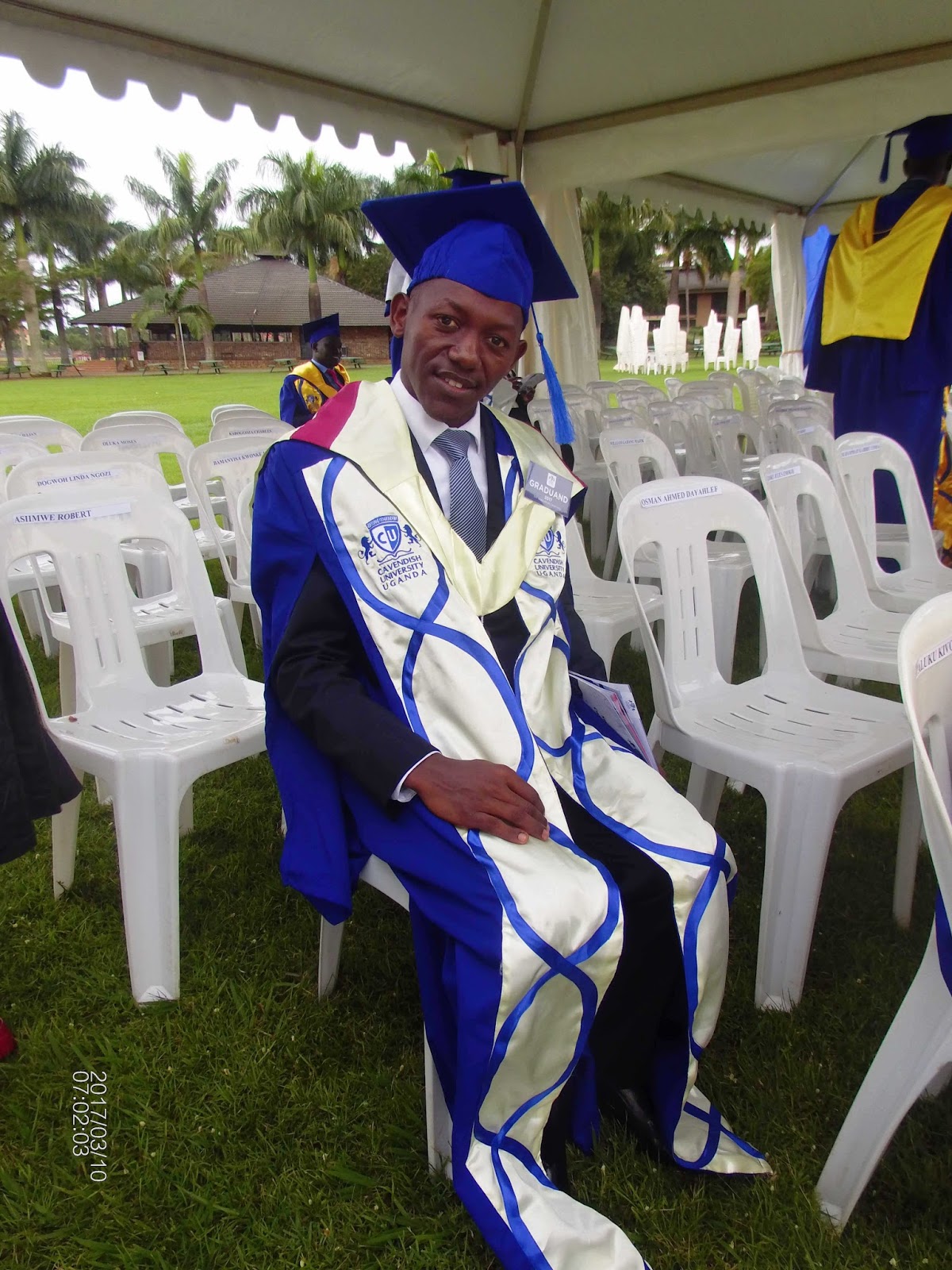EMMANUEL RUTAYISIRE GRADUATION PHOTOS CAVENDISH UNIVERSITY UGANDA