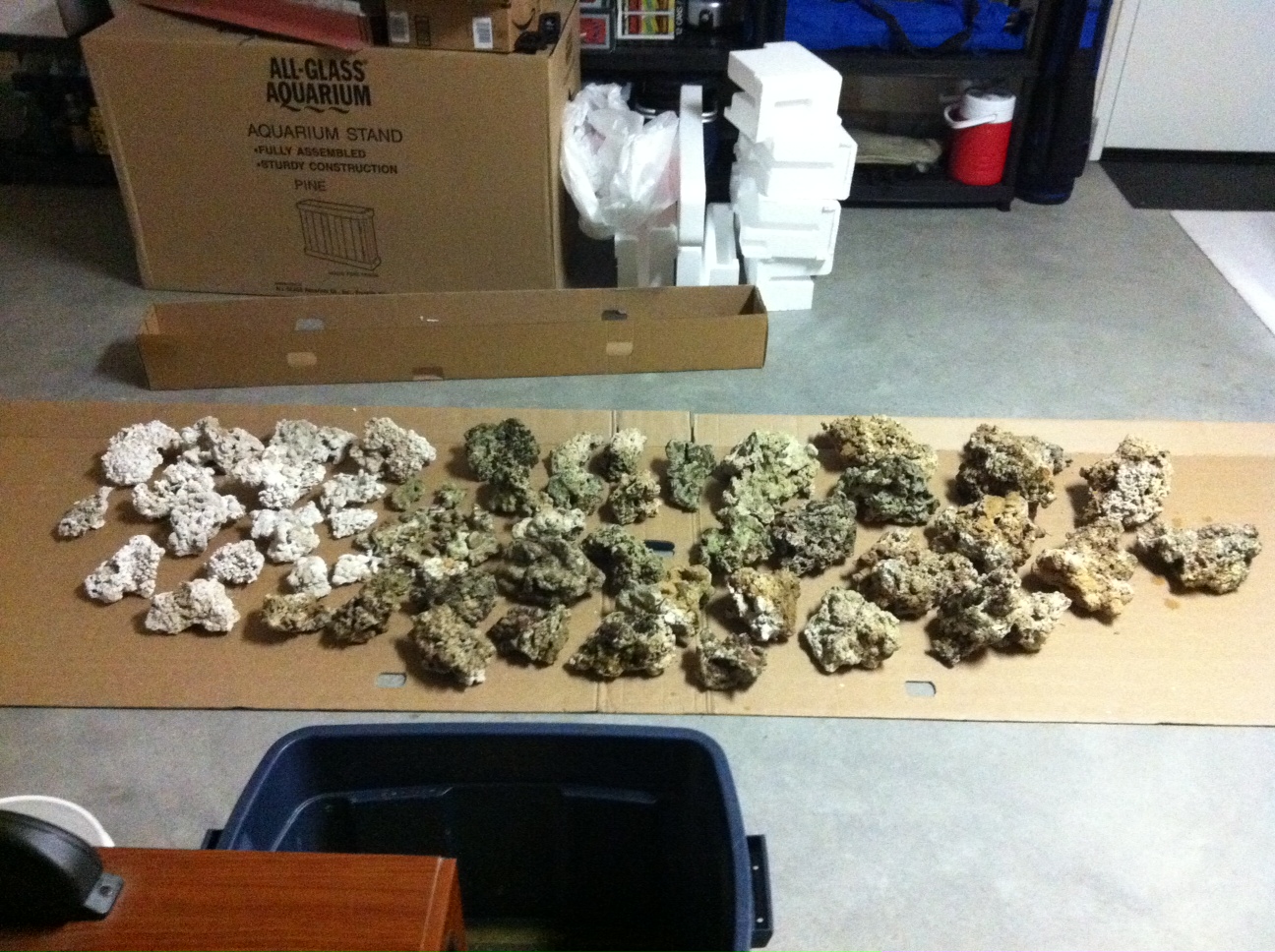 120 Gallon Reef Display Drying Rock & Sand