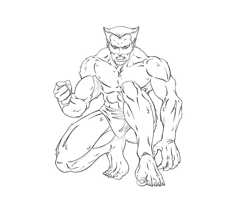 x men coloring pages beast body - photo #43