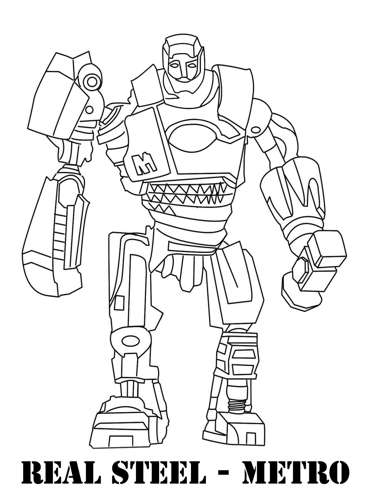 Real steel coloring pages - Coloring Pages