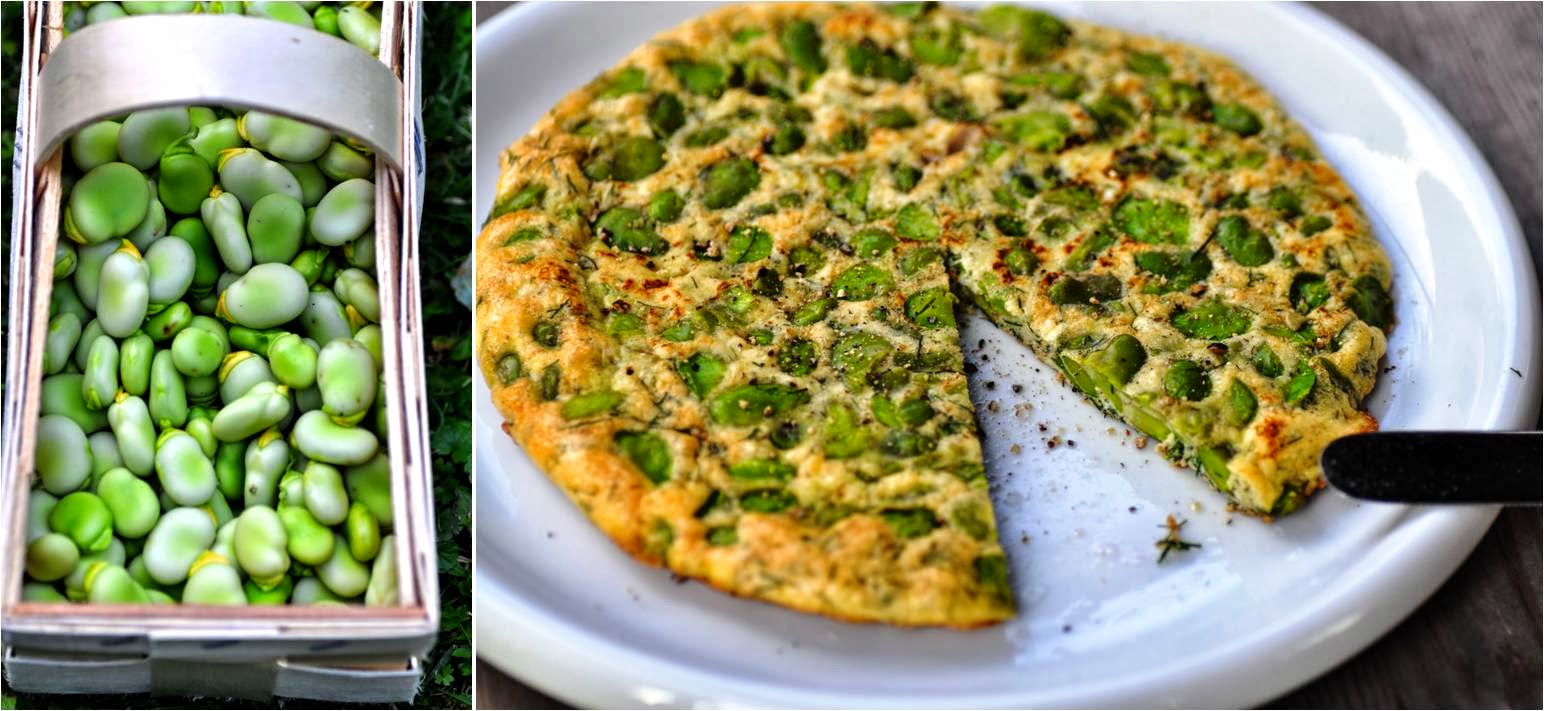 Frittata mit Saubohnen - ein Selbstversorgungsgericht - Kubiena - Kochblog