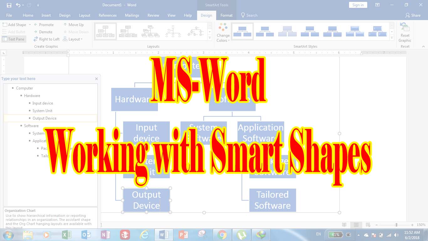 how to insert smart art in word chart in ms word hierarchical online smart art