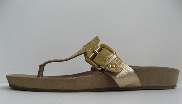 MICHAEL KORS GOLD LEATHER GLADIATOR SANDALS WOMENS SIZE 10