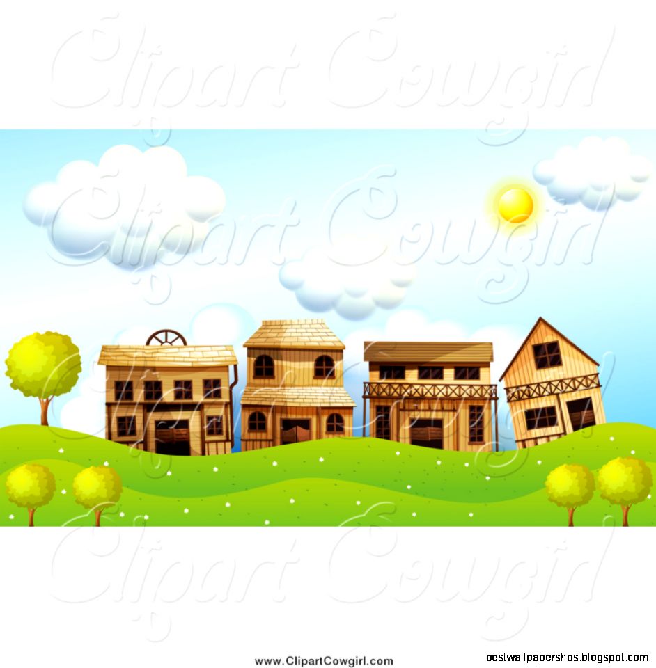 Ghost Town Clip Art