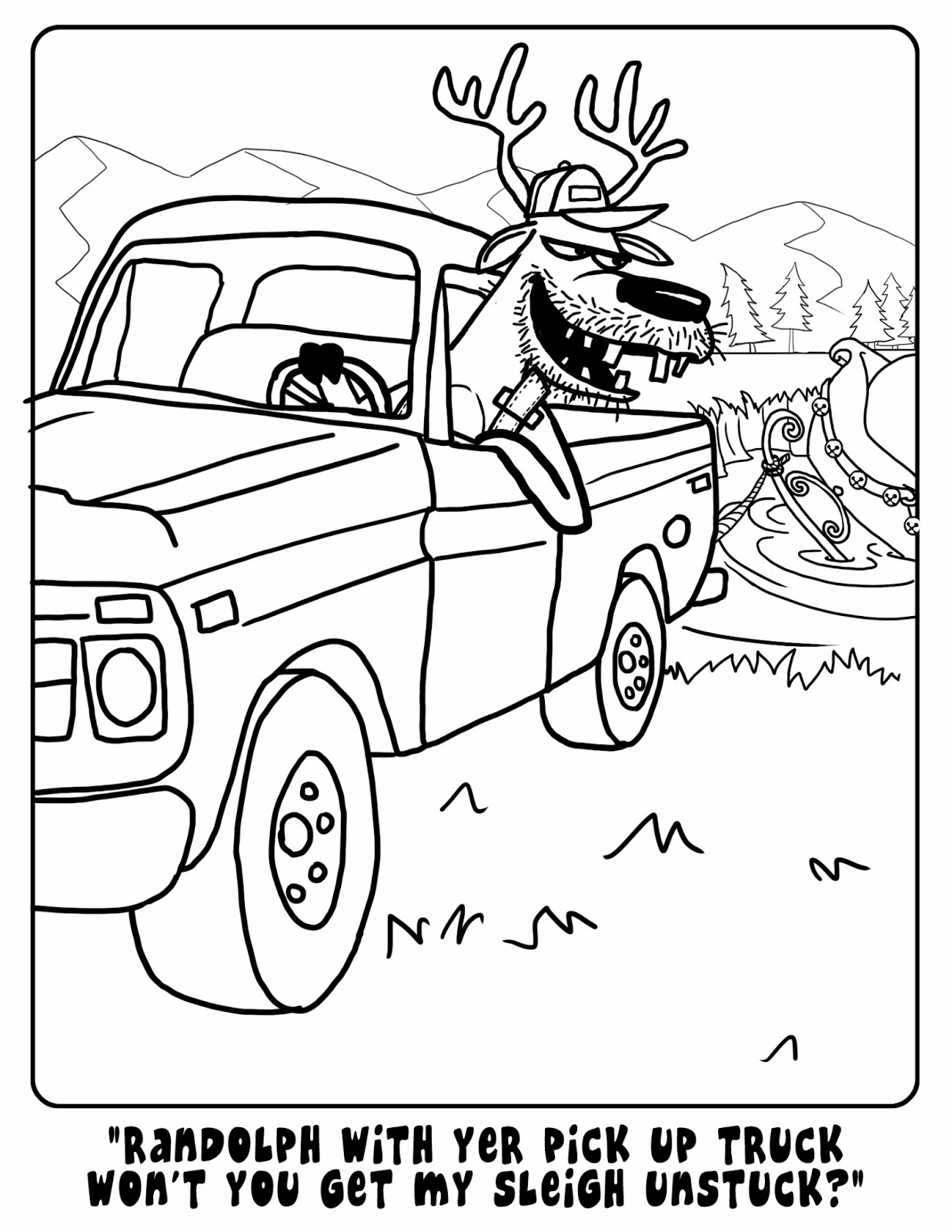 I Drew A Horse Once Randolph The Redneck Reindeer i-drew-a-horse-once-randolph-the-redneck-reindeer