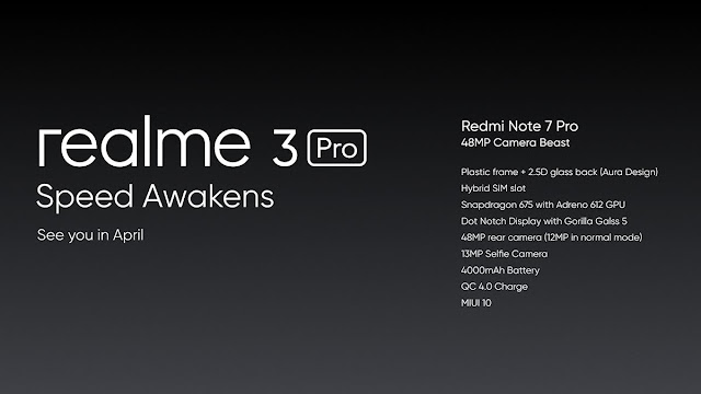Realme 3 Pro specifications Successor of Realme 2 Pro announced with Qualcomm® Snapdragon™ 712