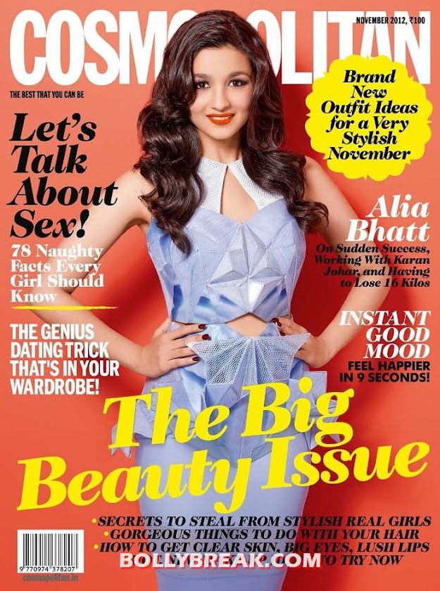 Alia Bhatt Cosmopolitan Magazine - (2) - Alia Bhatt on Cosmopolitan Magazine November 2012