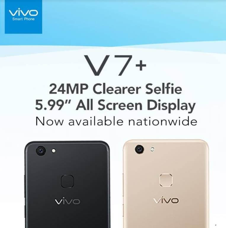 Vivo V7+ Now Available Nationwide for Php17,990
