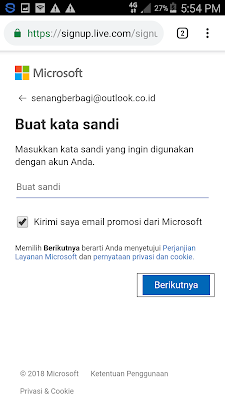 cara membuat kata sandi email microsoft