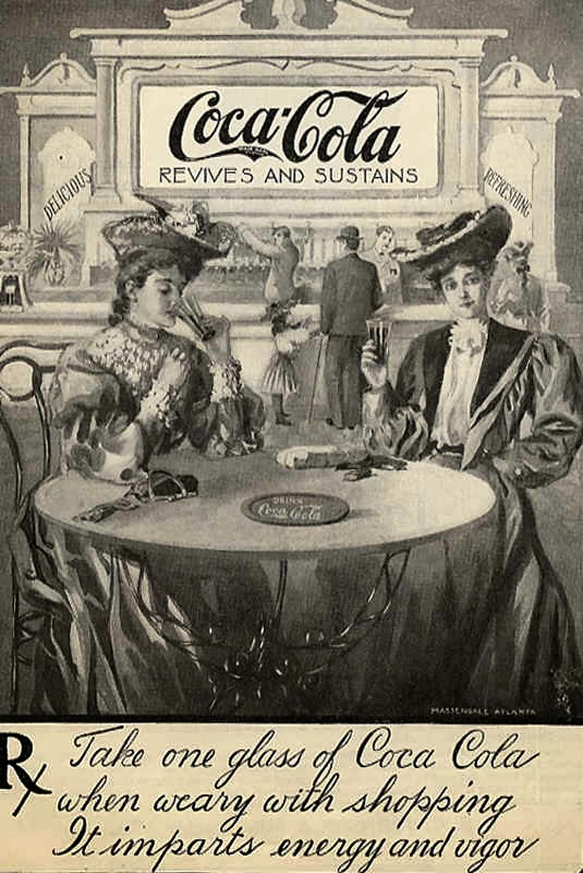 Propaganda antiga da Coca-Cola em 1896