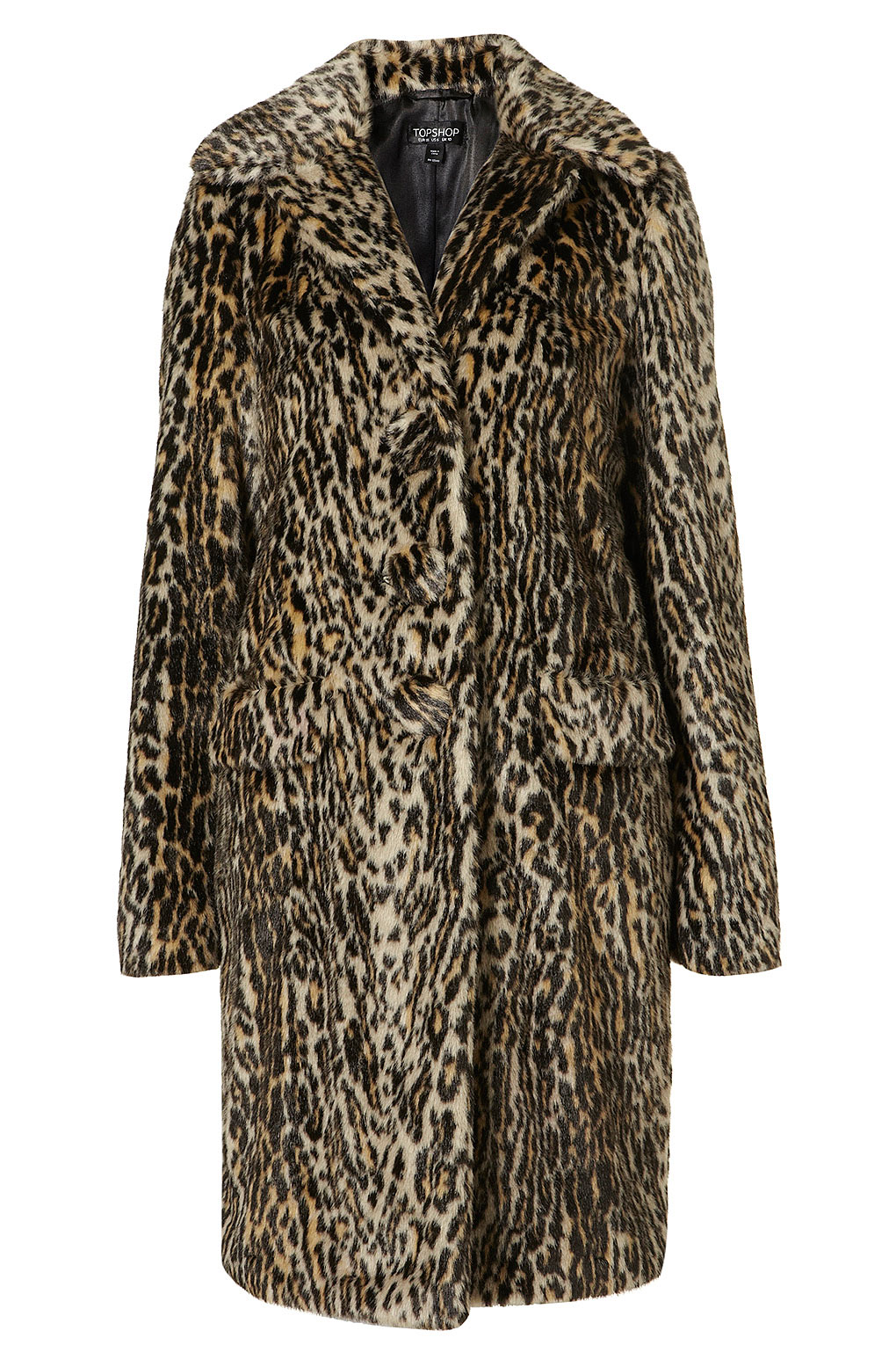 Caggie Dunlop faux fur leopard animal print jacket and turquoise ring ...