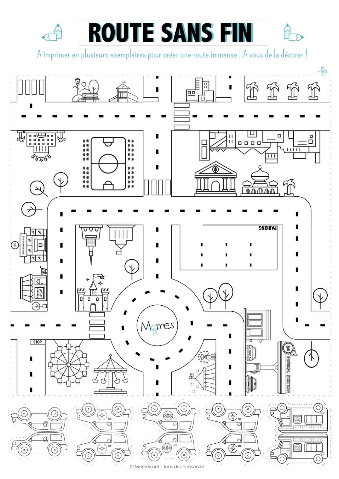 FLE À L'A1: Plan de la ville