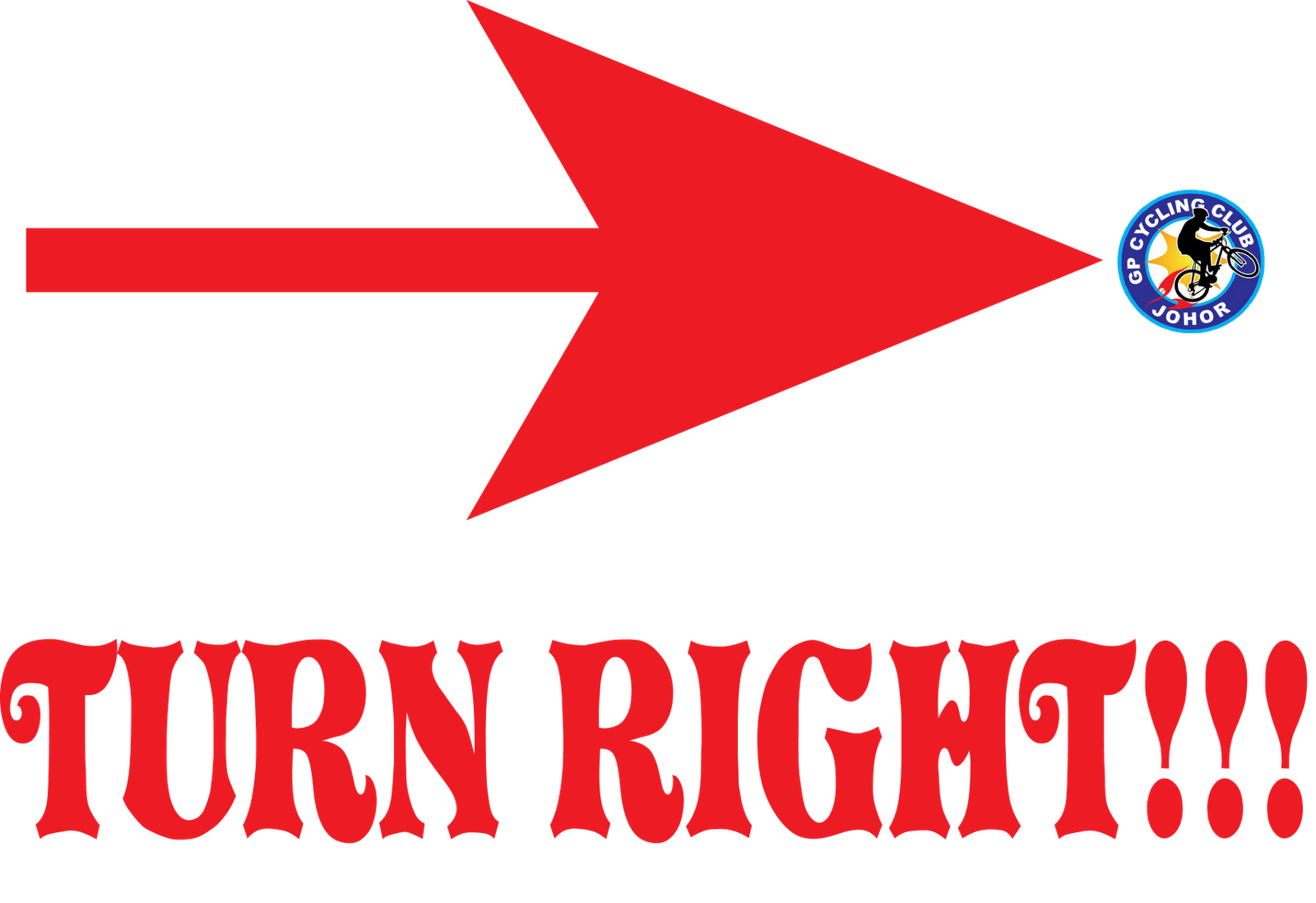 Turn Right Arrow Label
