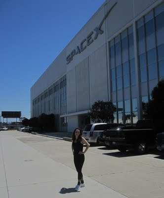 Heather at SpaceX headquarters