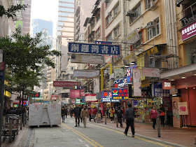 Causeway Bay Books sign above Lockhart Road in Hong Kong