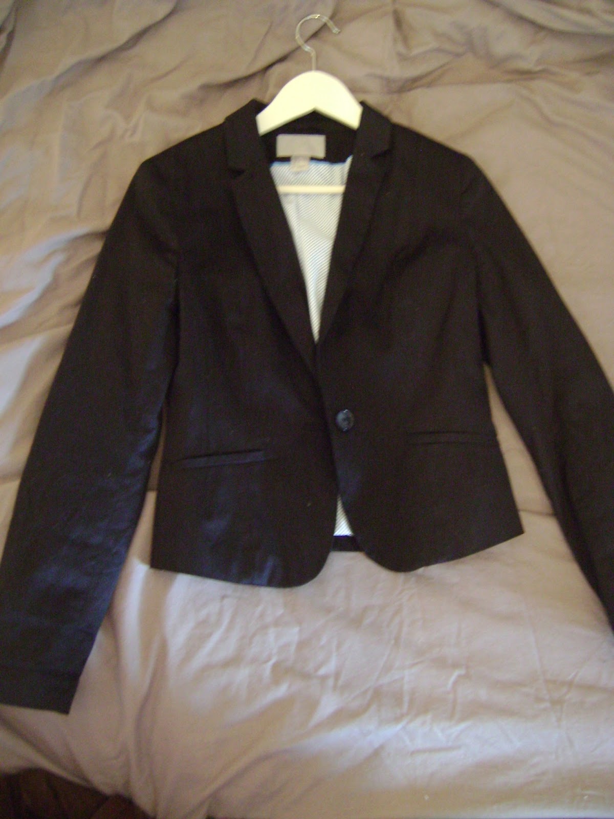 Vide dressing ouest: Veste bleu marine achet?�e ?� H&M en taille 36 - 12�?�