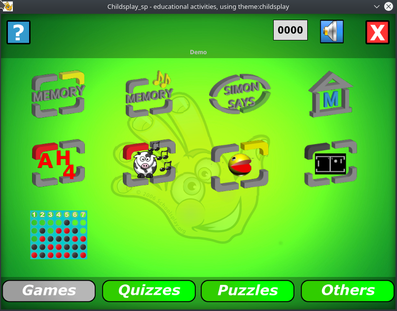 Childsplay, jogos educacionais no GNU/Linux