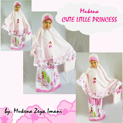 mukena anak katun halus