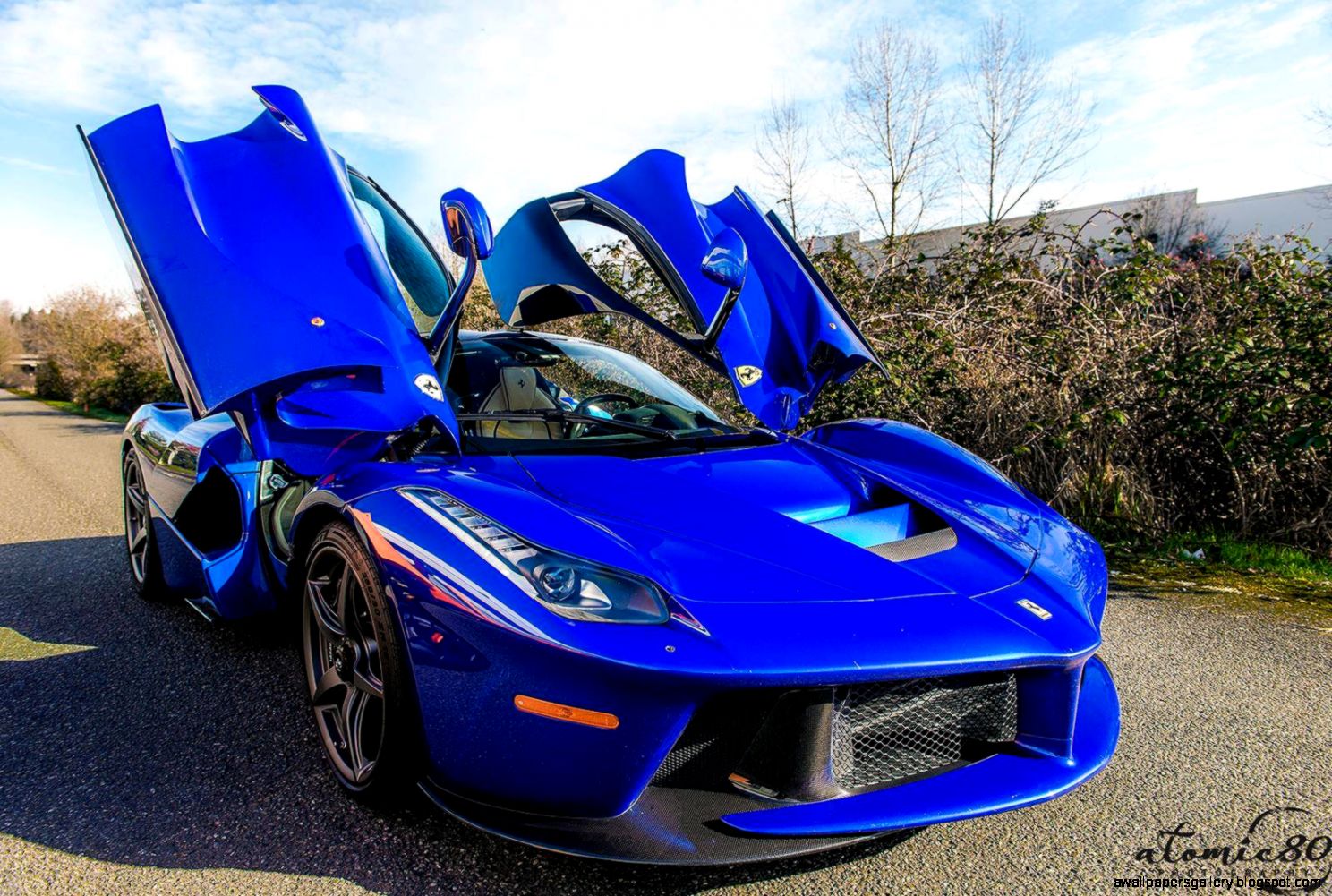 Ferrari Laferrari Blue Wallpapers Gallery