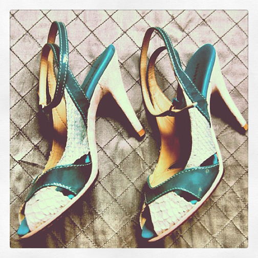 Style Blender: shoes: ISABELLA FIORE PATENT LEATHER AND SNAKESKIN PEEP ...