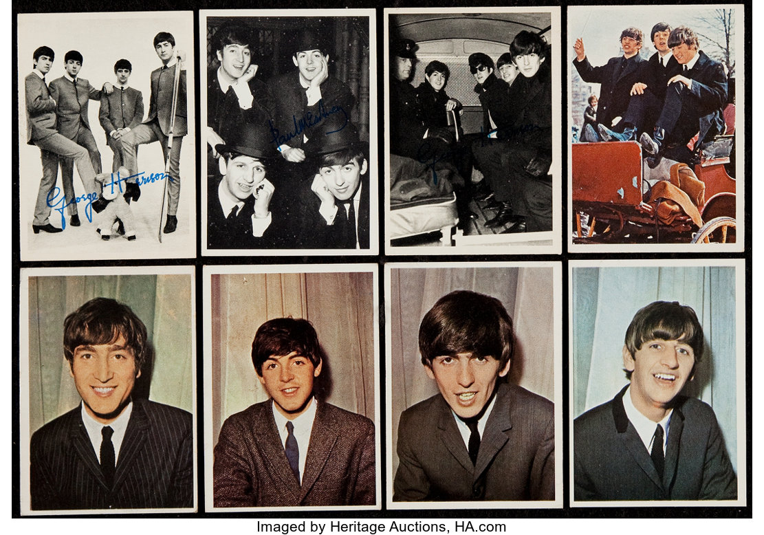 1964 Beatles Topps trading cards