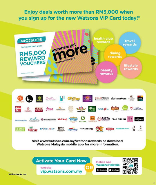 Malaysian Lifestyle Blog All New Watsons VIP Card with Health Club Rewards