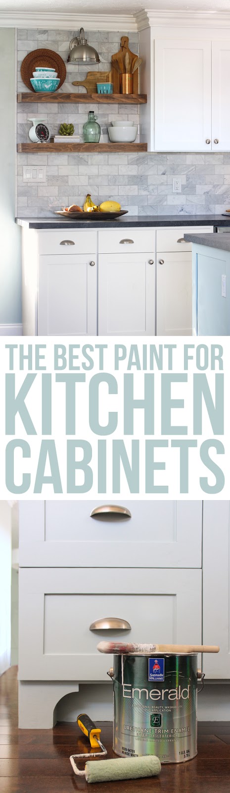 The very best paint for kitchen cabinets. If you're thinking of painting your kitchen, this article is a must-read! How to get a professional finish on your kitchen cabinets. #kitchen #remodel #kitchenmakeover