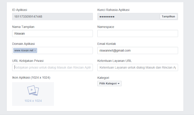 Cara Terbaru Mendapatkan ID Aplikasi Facebook - Riswan.net