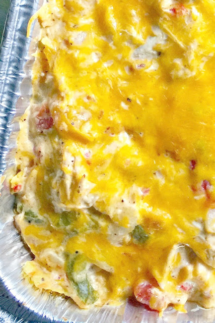 King Ranch Chicken, tortillas, chicken, peppers, creamy sauce layered together in this Classic Southern casserole.  You might say, King Ranch Chicken is the perfect casserole!