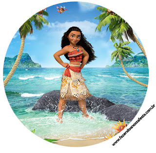 Moana: Free Printable Cupcake Toppers and Wrappers. Moana Toppers or Free Printable Candy Bar Labels.
