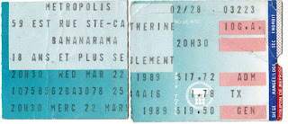 My ticket from the 1989 show