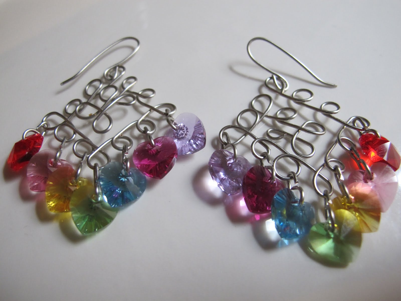 Naomi's Designs Handmade Wire Jewelry Wire wrapped Swarovski crystal