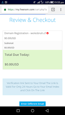 Membuat Akun Freenom (free domain) di Smartphone