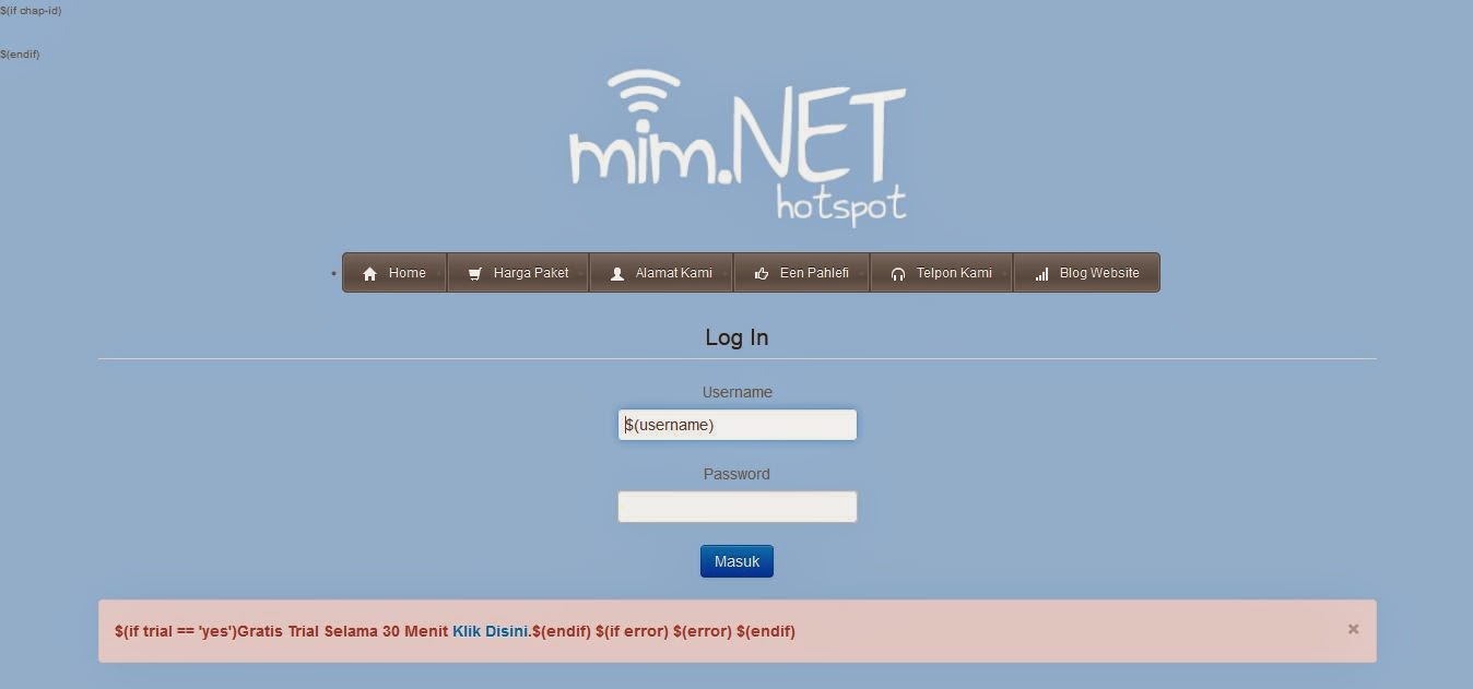 Mikrotik Hotspot Login Page Template Free Net Mikrotik Hotspot Login
