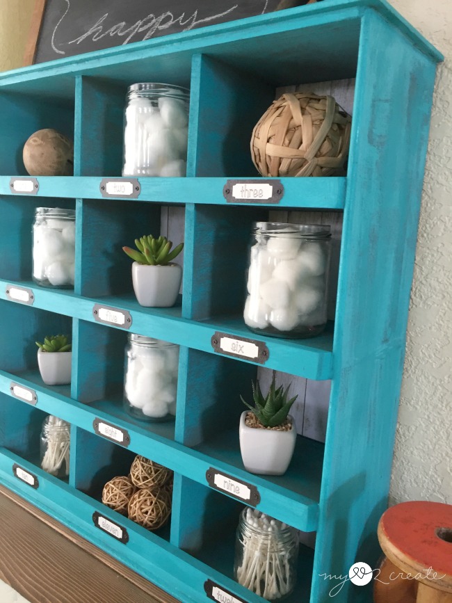 Cubby organizer made from drawers, MyLove2Create