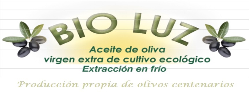 Aceite de Oliva Virgen Extra Ecológico AOVE "Bio Luz". Producción de olivos centenarios