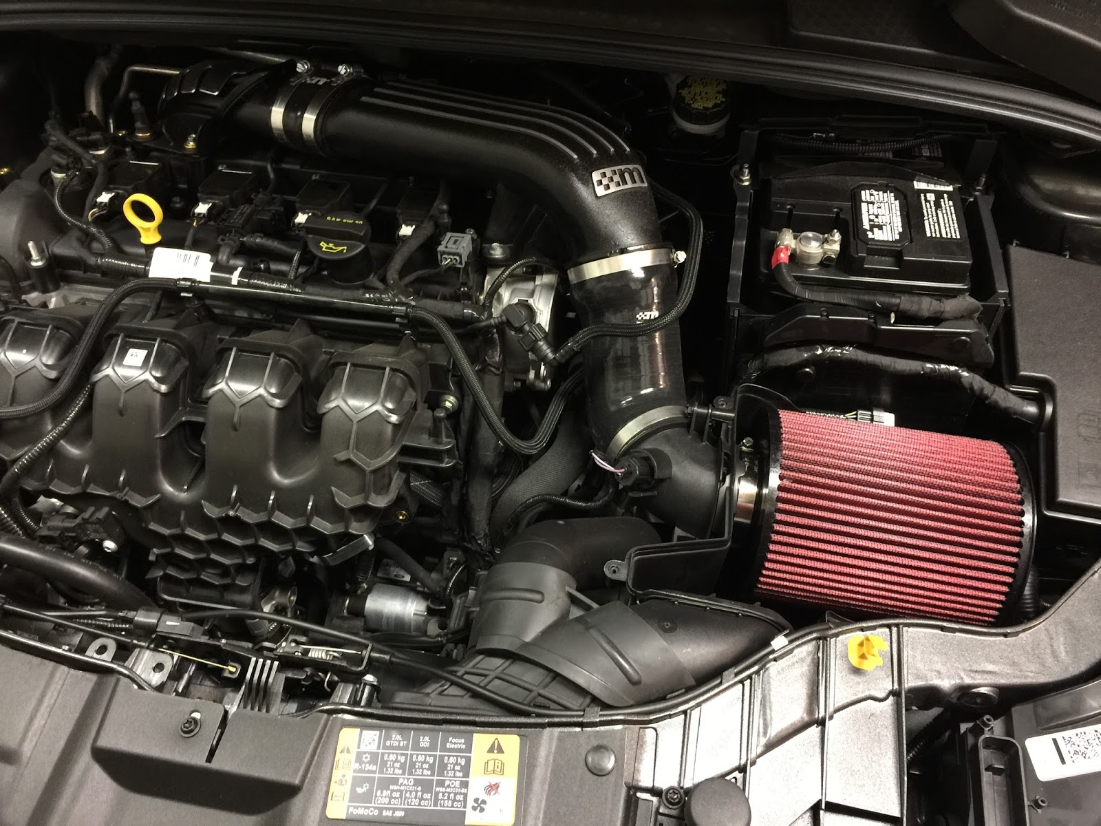 2016 Ford Focus ST installed the Mountune Intake today...