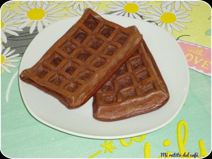 Gofres de chocolate