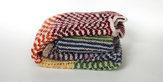 Folded Rainbow Version of Wool Chromatic Sweater