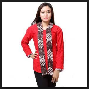 Model Baju Batik Wanita Modis Lengan Panjang Modern Model Baju Batik Wanita Modis Lengan Panjang Modern