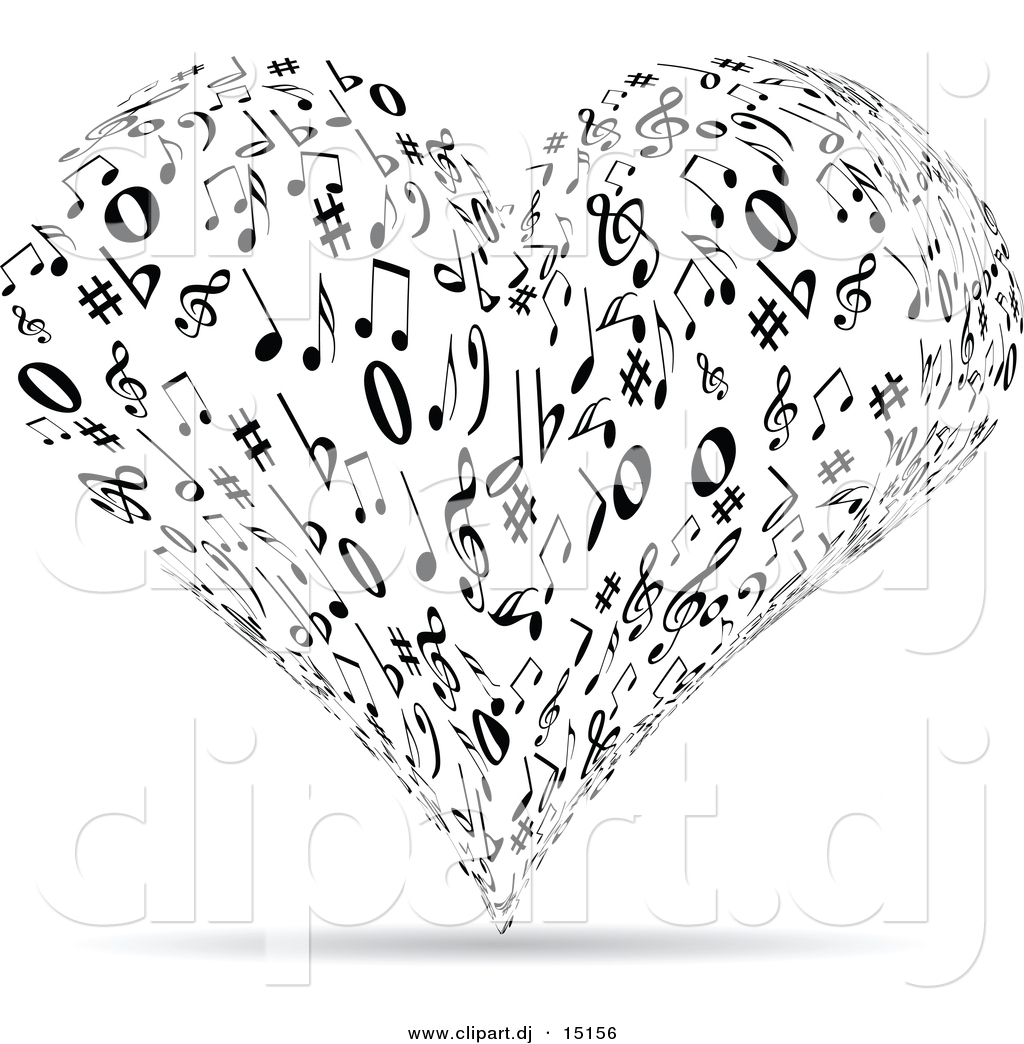 free black and white music clipart - photo #41