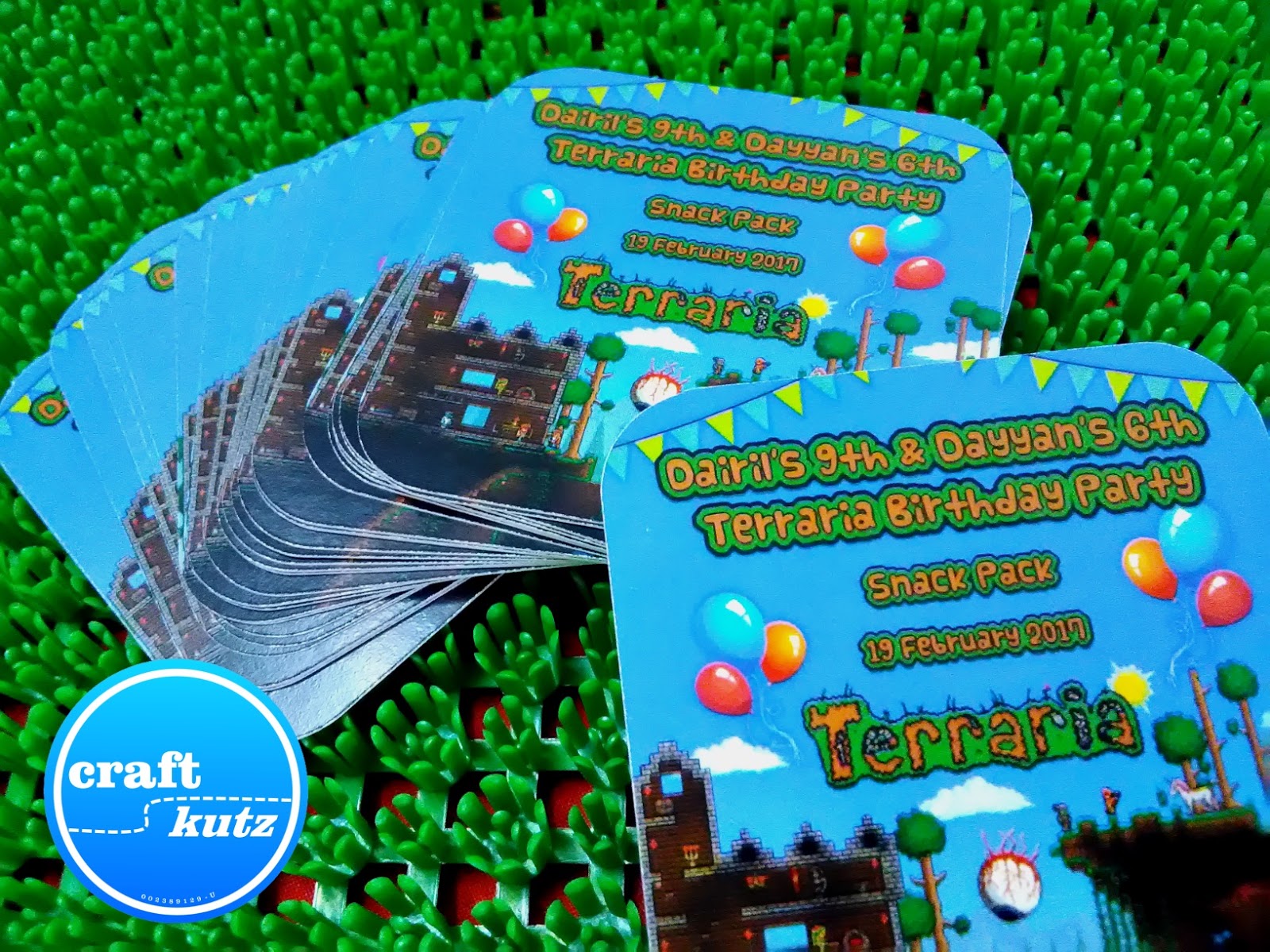 Terraria Theme Birthday Party Craft Kutz
