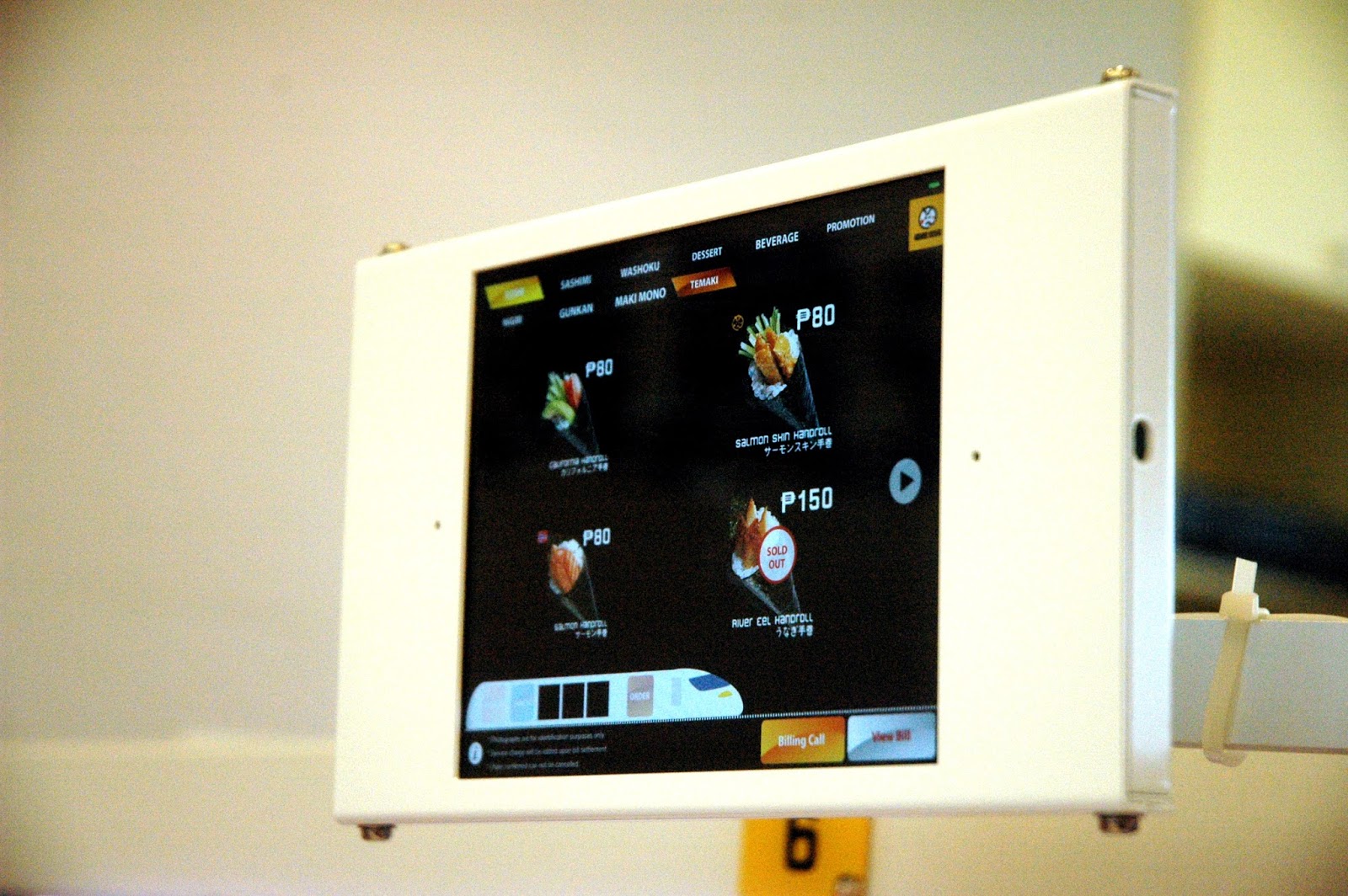 DUDE FOR FOOD: Traditional Sushi Served with Modern Technology at Genki ...