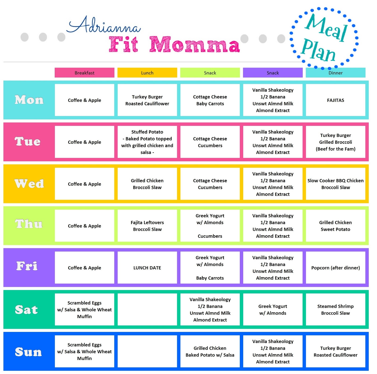 Adrianna Fit Momma Busy Mom Easy Meal Plan Adrianna Fit Momma Busy Mom Easy Meal Plan