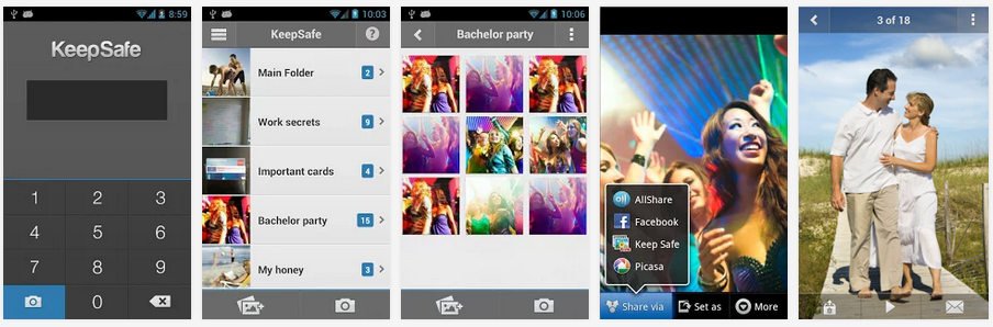 تطبيق مجاني لإخفاء الصور الشخصية ومقاطع الفيديو عن أعين المتطفلين لأندرويد و Hide pictures - KeepSafe Vault 3.9.1 APK iOS