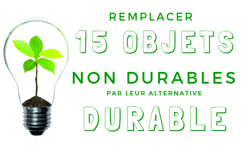 Remplacer 15 objets non durables par leur alternative durable