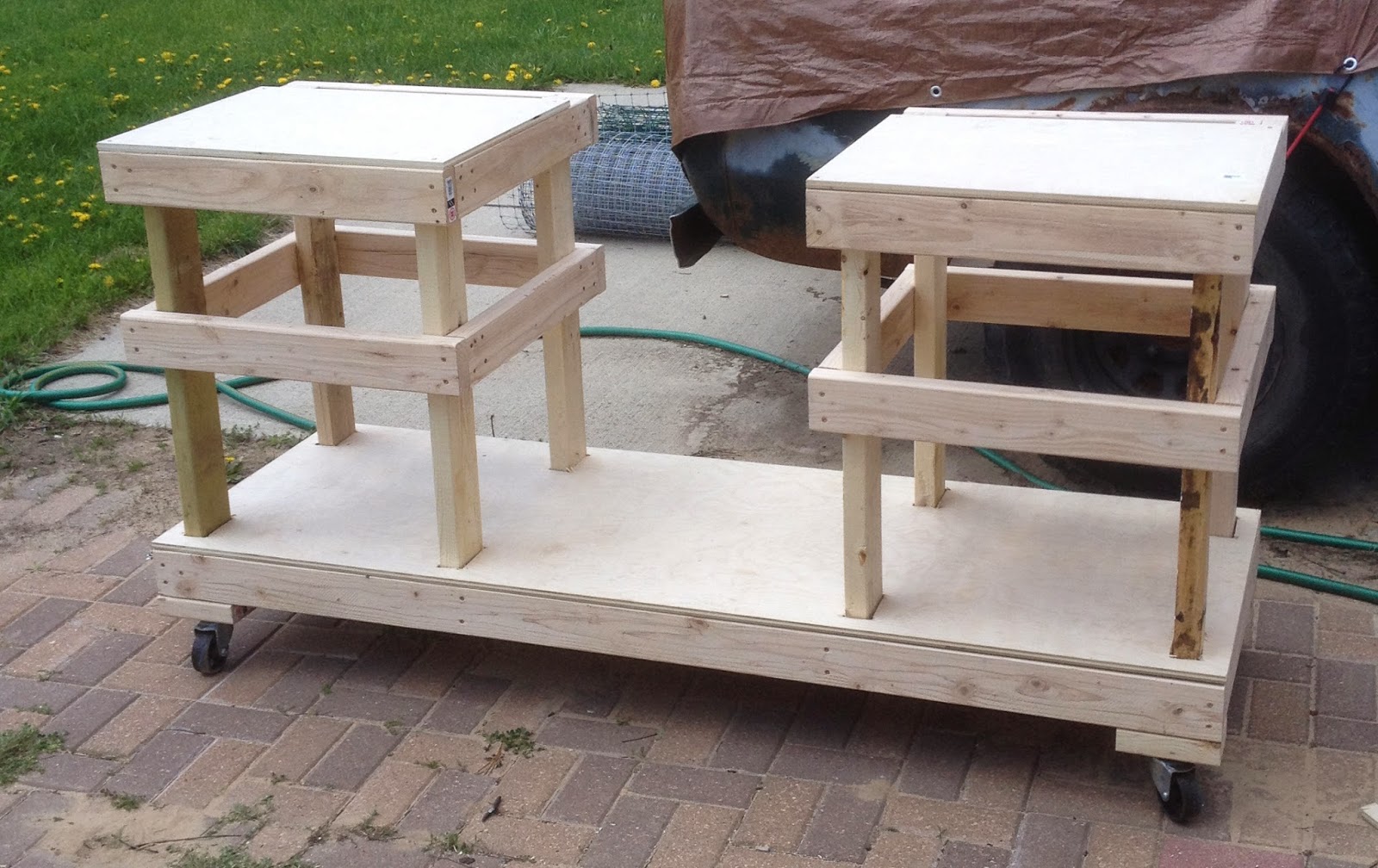DIY Table Saw Stand on Casters The Wolven House Project