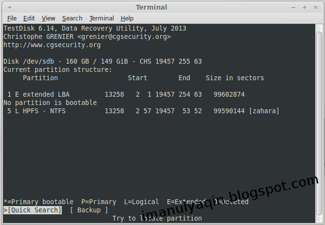 cara menggunakan testdisk cara menggunakan testdisk