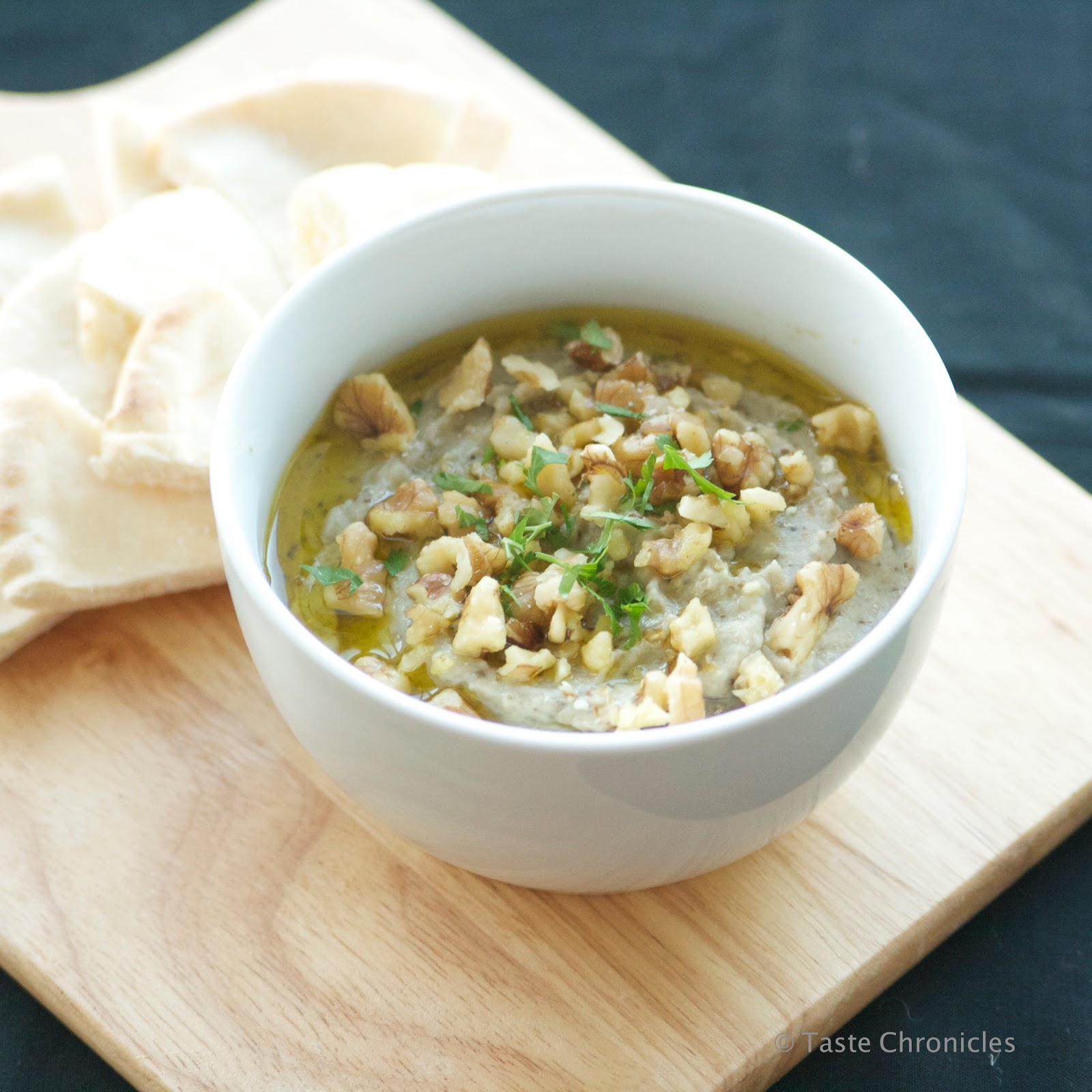 Middle Eastern Roasted Eggplant Dip Taste Chronicles