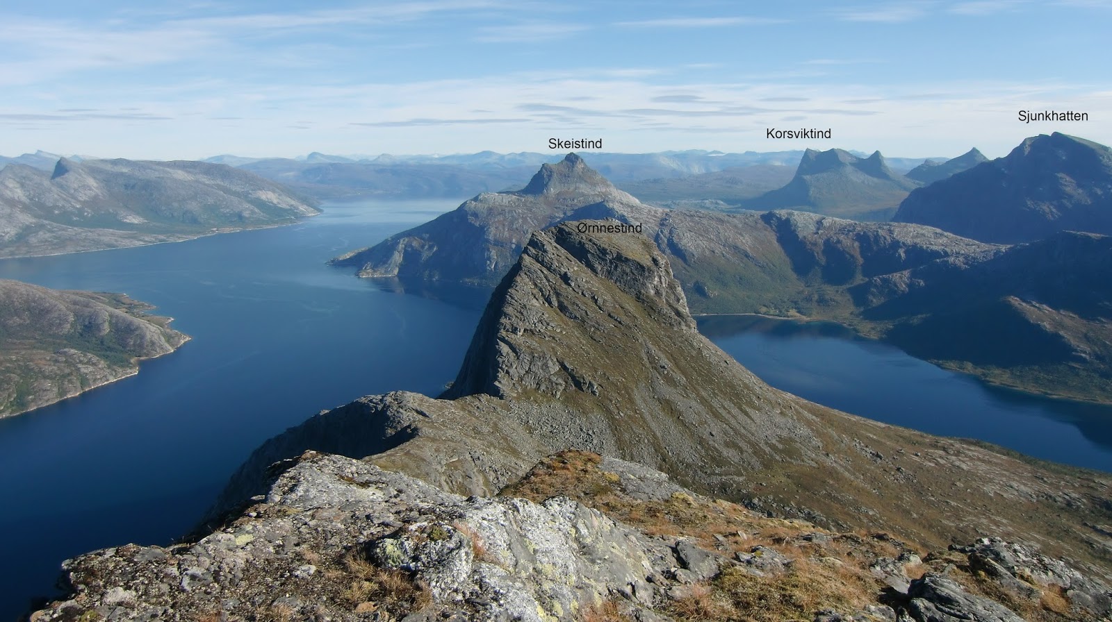 Toppturer i Salten: Ørnnestinden(834) og Reindalskardtinden(950) fra ...